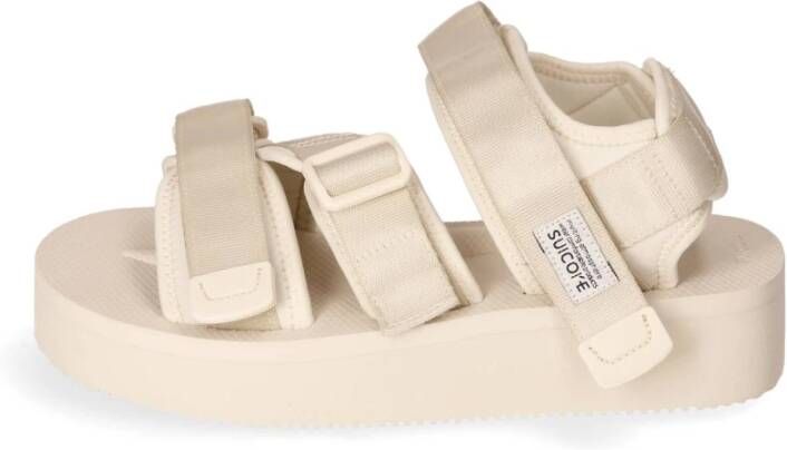 Suicoke Verhoogde Zool Sandaal Kisee-Po Beige Dames