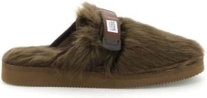 Suicoke zavo sabot in faux fur Bruin Heren