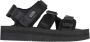 Suicoke Zwarte nylon sandalen met klittenbandsluiting - Thumbnail 1