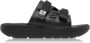 Suicoke Verstelbare band rubberen sandalen Black Heren - Thumbnail 1