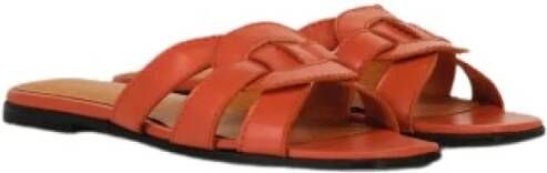 Summum Woman Geweven leren slippers