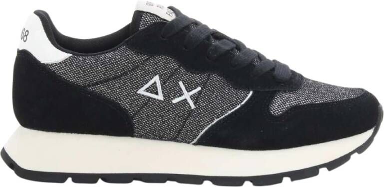 Sun68 Ally Glitter Damesschoenen Zwart
