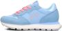 SUN68 Sun 68 Ally Solid Nylon Sneakers Dames Blauw - Thumbnail 4
