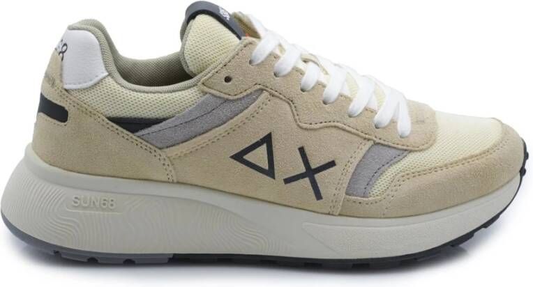 Sun68 Beige Heren Hoge Top Sneakers Beige Heren - Foto 2