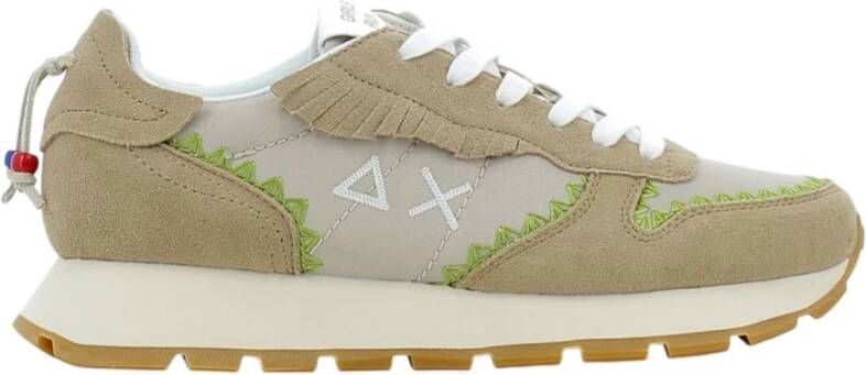 Sun68 Etnische Beige Sneakers voor Vrouwen