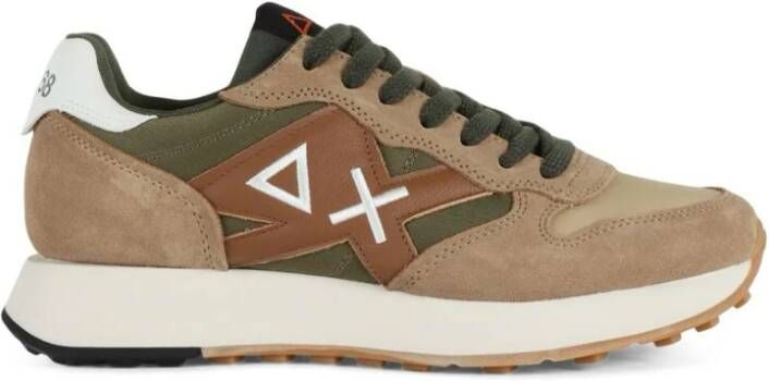 Sun68 Beige Sneakers voor een stijlvolle look