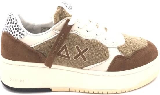 Sun68 Beige Teddy Sneakers Damesliefde