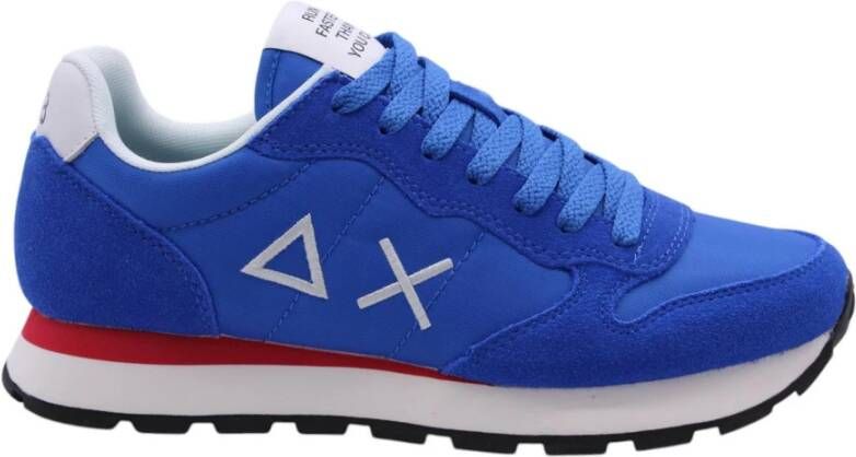 Sun68 Tom Solid Heren Sneakers Schoenen Blauw Z35101