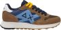 Sun68 Bicolor Suède Sneakers met Geborduurd Logo - Thumbnail 1