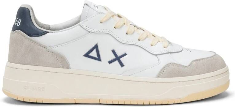 Sun68 Big Basket leren sneaker