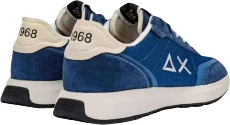 Sun68 Blauwe Avion Sneakers Casual Stijl Blue Heren