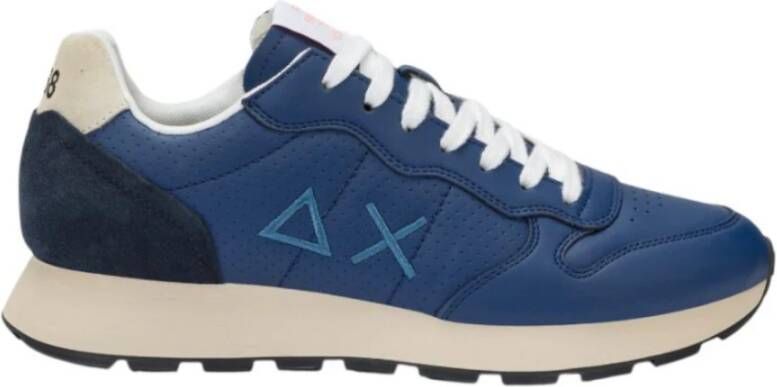Sun68 Blauwe Lage Sneakers