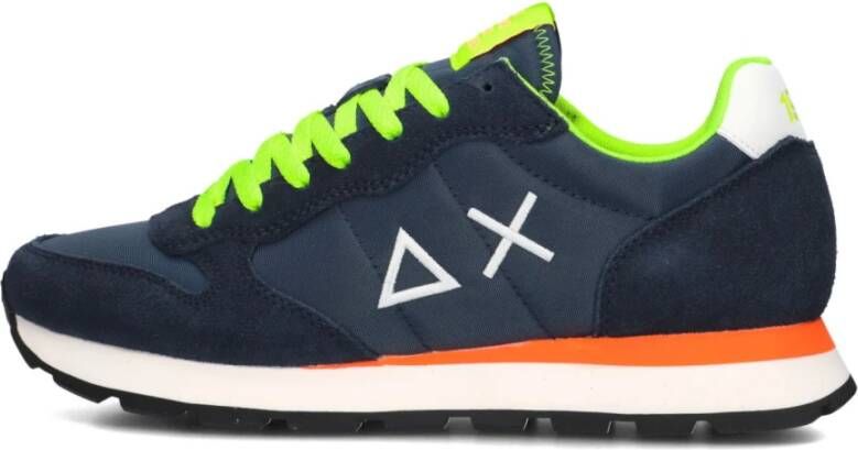 Sun68 Blauwe Lage Sneakers voor Heren