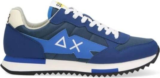 Sun68 Blauwe Lage Top Sneaker Niki Solid Multicolor Heren
