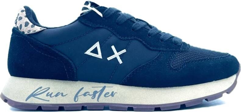 Sun68 Blauwe Sneakers Fire Model Blue Heren