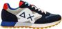 Sun68 Blauwe Sneakers met Suède en Stoffen Bovenwerk Blue Heren - Thumbnail 2