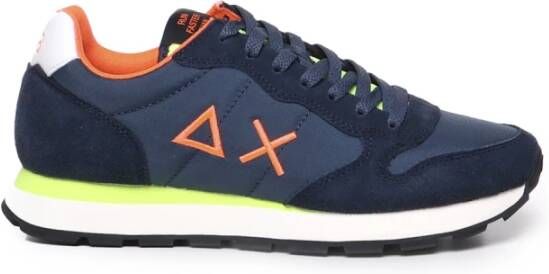 Sun68 Blauwe Sneakers voor Heren Blue Heren