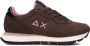 Sun68 Ally Solid Nylon Sneakers Dames Bruin - Thumbnail 3
