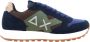 Sun68 Blauwe Sneakers Bicolor Leer Textiel Blue Heren - Thumbnail 2
