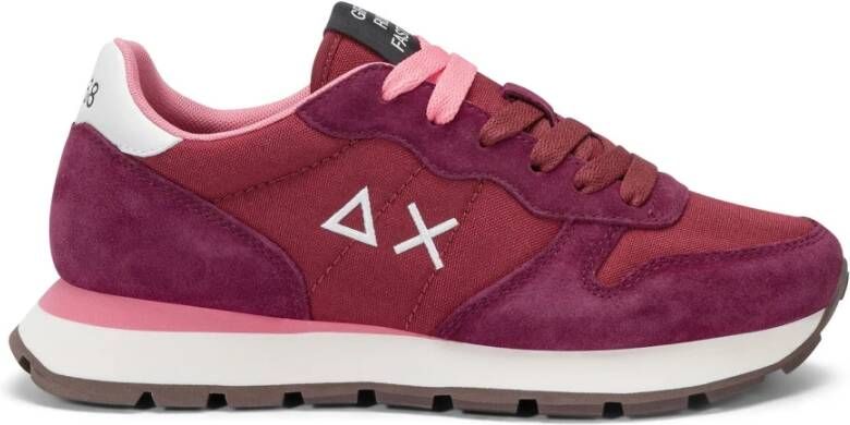 Sun68 Casual Sneaker in Bordeaux Leer en Stof - Foto 2