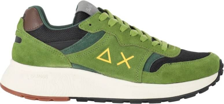 Sun68 Groene Suède Daddy Sneakers Green Heren