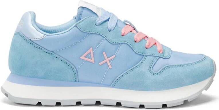 Sun68 Casual Sneakers van leer en canvas