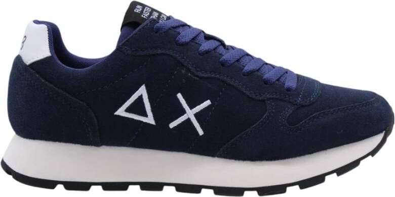 Sun68 Marineblauwe Sneakers met Innovatief Design Blue Heren