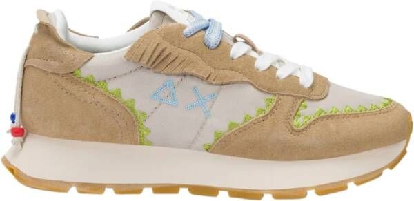 Sun68 Etnische Beige Sneakers voor Vrouwen