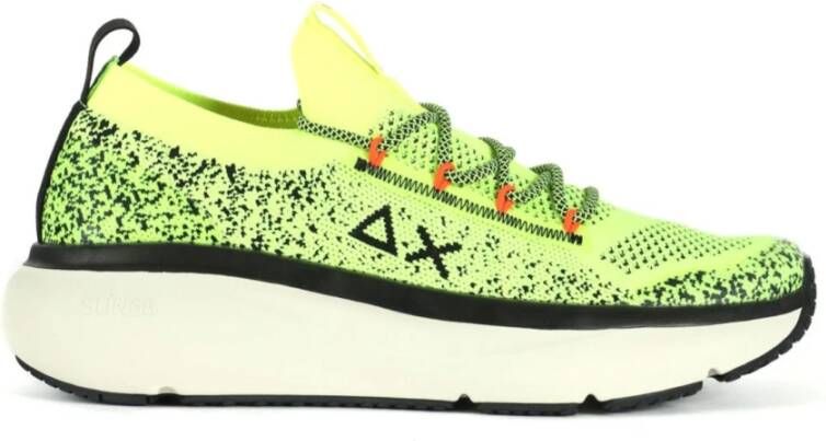 Sun68 Gele lage sneakers