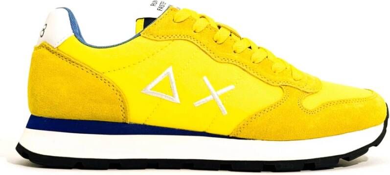 Sun68 Heren Lage Sneakers Tom Solid Nylon Yellow Heren - Foto 2