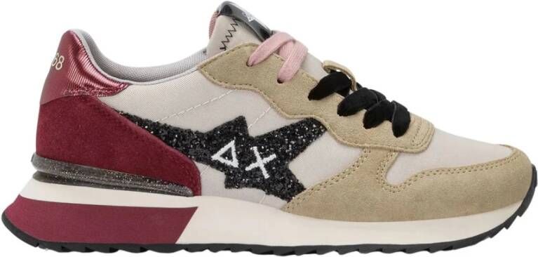 Sun68 Glitter Logo Sneakers voor vrouwen