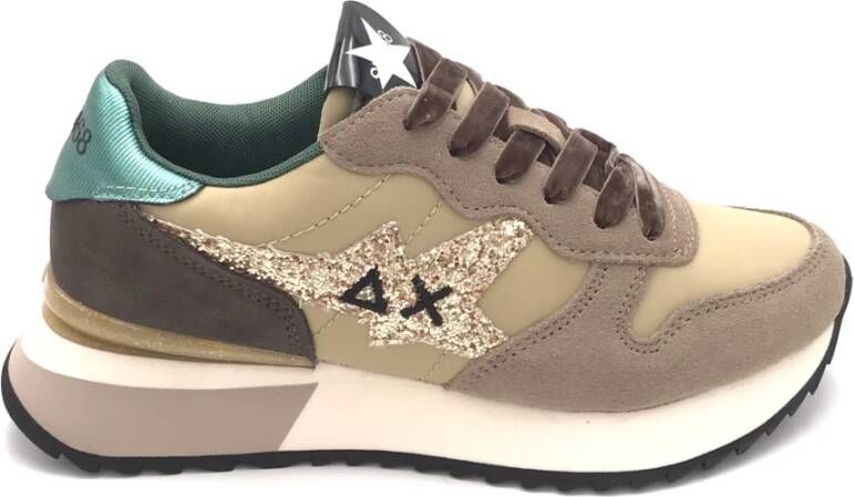 Sun 68 Stargirl Glitter dames sneaker Beige multi - Foto 2