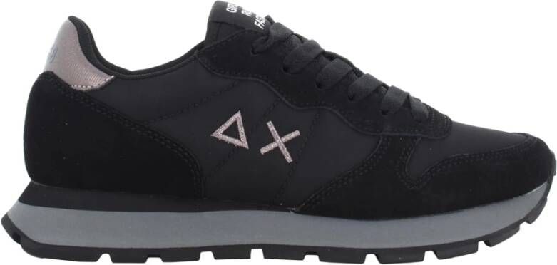 Sun68 Goud Zilver Sneaker Ally Nylon Suède