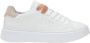 Sun68 Witte en roze leren sneakers Grace Leather White Dames - Thumbnail 8