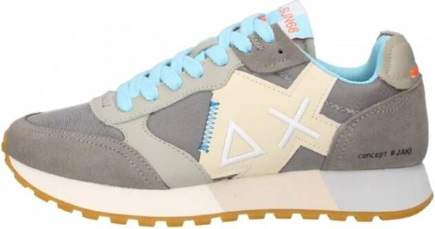 Sun68 Grijze Lage Sneakers