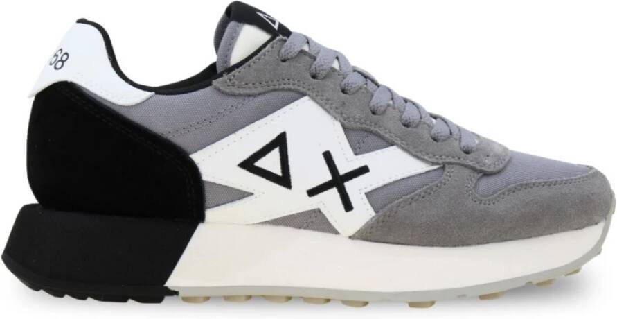 Sun68 Nylon en Suède Sneakers met Leren Details - Foto 4