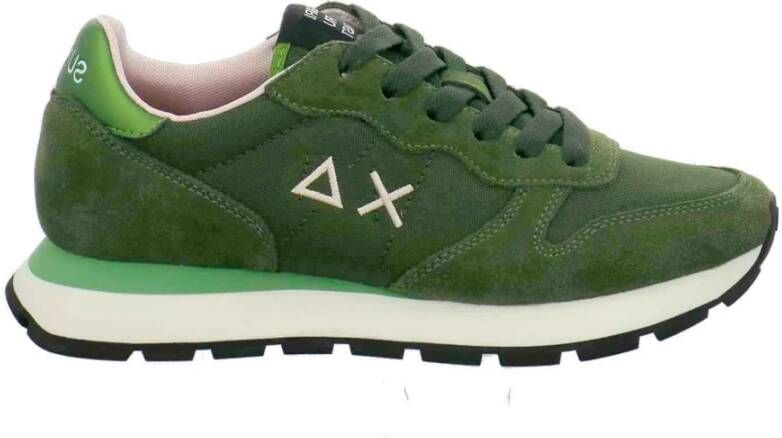 Sun68 Groene Sneakers Lichtgewicht Comfortabel Stijlvol
