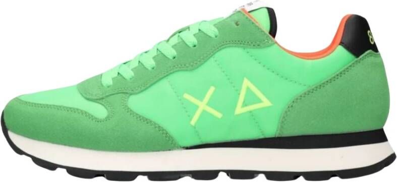 Sun68 Groene herensneakers met voorgevormd voetbed en verharde hiel Green Heren - Foto 2