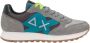 Sun68 Bicolor leren sneakers met suède details Gray Heren - Thumbnail 1