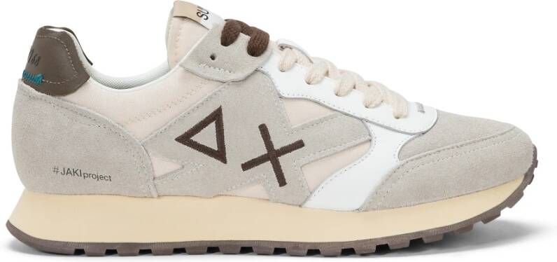 Sun68 Room Bruine Sneaker met Bicolor Logo Multicolor Heren