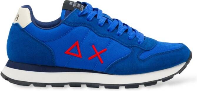 Sun68 Iconische ΔX Logo Sneakers Blue Heren
