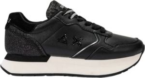 Sun68 Kelly Leren Dames Sneakers Zwart Dames