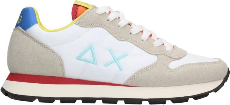 Sun68 Kleurrijke Herensneaker met Optimaal Comfort en Extra Stabiliteit White Heren