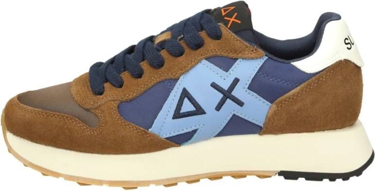 Sun68 Sneakers van nylon en suède met leren details - Foto 3