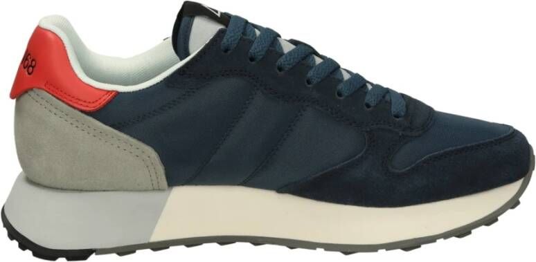 Sun68 Lage Sneakers Solid Model Blue Heren
