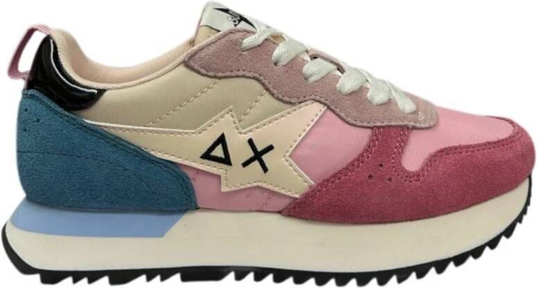 Sun68 Lichtroze Lage Sneakers