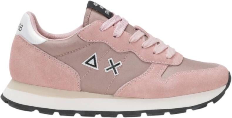 Sun68 Lichtroze Lage Sneakers