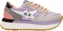 Sun68 Lila Stoffen Sneakers met Suède Details Purple Dames - Thumbnail 2