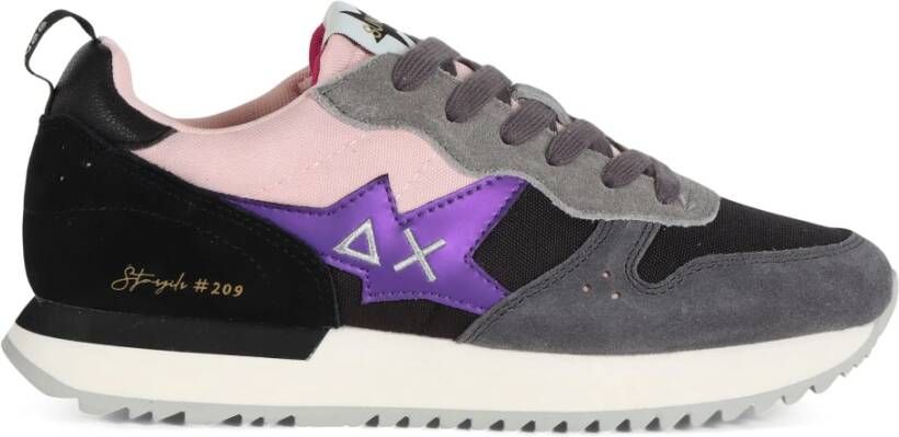 Sun68 Multicolor leren en stoffen sneakers Multicolor Dames - Foto 2