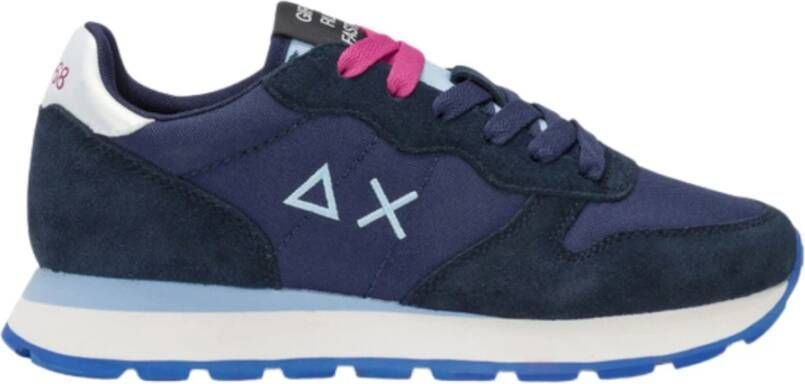 Sun68 Navy Blauwe Platte Schoenen Blue Dames - Foto 2